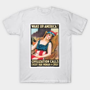 Wake Up, America! Poster T-Shirt